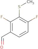 2,4-Difluoro-3-(methylsulfanyl)benzaldehyde