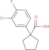 1-(3-Chloro-4-fluorophenyl)cyclopentanecarboxylic acid