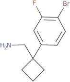 [1-(4-Bromo-3-fluorophenyl)cyclobutyl]methanamine