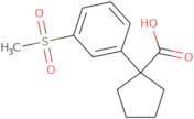 1-(3-Methanesulfonylphenyl)cyclopentane-1-carboxylic acid