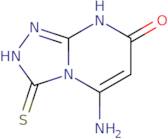 5-Amino-3-mercapto-[1,2,4]triazolo-[4,3-a]pyrimidin-7-ol