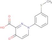 1-[3-(Methylsulfanyl)phenyl]-4-oxo-1,4-dihydropyridazine-3-carboxylic acid