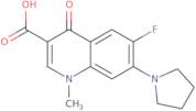 6-Fluoro-1-methyl-4-oxo-7-(pyrrolidin-1-yl)-1,4-dihydroquinoline-3-carboxylic acid