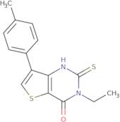 3-Ethyl-7-(4-methylphenyl)-2-thioxo-2,3-dihydrothieno[3,2-d]pyrimidin-4(1H)-one