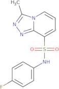N-(4-Fluorophenyl)-3-methyl-[1,2,4]triazolo[4,3-a]pyridine-8-sulfonamide