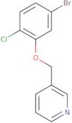 3-(5-Bromo-2-chlorophenoxy)methylpyridine