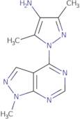3,5-Dimethyl-1-{1-methyl-1H-pyrazolo[3,4-d]pyrimidin-4-yl}-1H-pyrazol-4-amine