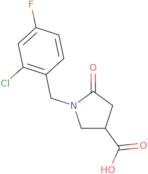 1-[(2-Chloro-4-fluoro-phenyl)methyl]-5-oxo-pyrrolidine-3-carboxylic acid