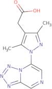 2-(3,5-Dimethyl-1-{[1,2,3,4]tetrazolo[1,5-a]pyrazin-5-yl}-1H-pyrazol-4-yl)acetic acid