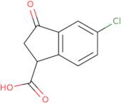 6-chloro-3-oxo-2,3-dihydro-1H-indene-1-carboxylic acid