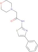 2-Morpholin-4-yl-N-(4-phenyl-thiazol-2-yl)-acetamide