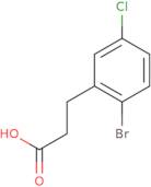 3-(2-bromo-5-chlorophenyl)propanoic acid