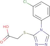 {[4-(3-Chlorophenyl)-4H-1,2,4-triazol-3-yl]thio}acetic acid