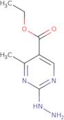 2-Hydrazino-4-methyl-pyrimidine-5-carboxylic acid ethyl ester