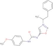 N-[[(4-Methoxyphenyl)amino]carbonyl]-3-(1-methyl-2-phenylethyl)sydnone imine