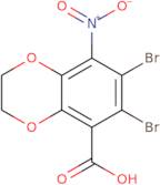 6,7-Dibromo-8-nitro-2,3-dihydro-1,4-benzodioxine-5-carboxylic acid