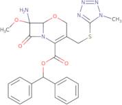 (6R,7R)-Benzhydryl 7-amino-7-methoxy-3-(((1-methyl-1H-tetrazol-5-yl)-thio)methyl)-8-oxo-5-oxa-1-azabicyclo[4.2.0]oct-2-ene-2-carboxy late