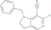1-Benzyl-6-chloro-1H,2H,3H-pyrrolo[3,2-c]pyridine-7-carbonitrile