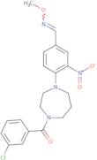 4-[4-(3-Chlorobenzoyl)-1,4-diazepan-1-yl]-3-nitrobenzenecarbaldehyde o-methyloxime