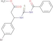 Methyl 3-{[(benzoylamino)carbothioyl]amino}-3-(4-bromophenyl)propanoate