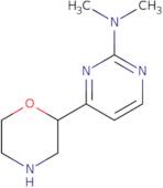 N,N-Dimethyl-4-(morpholin-2-yl)pyrimidin-2-amine