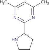 4,6-Dimethyl-2-(pyrrolidin-2-yl)pyrimidine