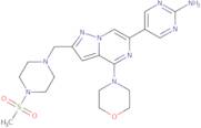 5-[2-(4-Methanesulfonyl-piperazin-1-ylmethyl)-4-morpholin-4-yl-pyrazolo[1,5-a]pyrazin-6-yl]-pyri...