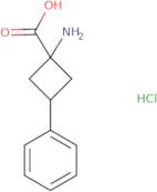 1-Amino-3-phenylcyclobutane-1-carboxylic acid hydrochloride