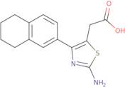 [2-Amino-4-(5,6,7,8-tetrahydronaphthalen-2-yl)-1,3-thiazol-5-yl]acetic acid