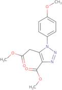 Methyl 5-(2-methoxy-2-oxoethyl)-1-(4-methoxy-phenyl)-1H-1,2,3-triazole-4-carboxylate