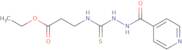 ethyl 3-((((4-pyridylcarbonylamino)amino)thioxomethyl)amino)propanoate