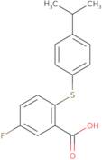 5-Fluoro-2-(4-propan-2-ylphenyl)sulfanylbenzoic acid