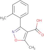 5-Methyl-3-(2-methylphenyl)-1,2-oxazole-4-carboxylic acid