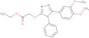 Ethyl 2-{[5-(3,4-dimethoxyphenyl)-4-phenyl-4H-1,2,4-triazol-3-yl]sulfanyl}acetate