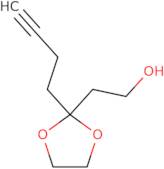 2-[2-(But-3-yn-1-yl)-1,3-dioxolan-2-yl]ethan-1-ol