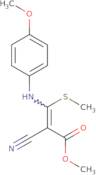 2-Propenoic acid, 2-cyano-3-[(4-methoxyphenyl)amino]-3-(methylthio)-, methyl ester