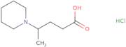 4-(1-Piperidinyl)pentanoic acid hydrochloride