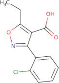 3-(2-Chlorophenyl)-5-ethyl-1,2-oxazole-4-carboxylic acid