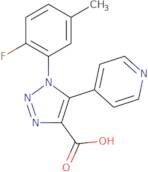 1-(2-Fluoro-5-methylphenyl)-5-pyridin-4-yl-1H-1,2,3-triazole-4-carboxylic acid