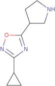 3-Cyclopropyl-5-(pyrrolidin-3-yl)-1,2,4-oxadiazole