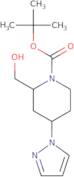 tert-Butyl 2-(hydroxymethyl)-4-(1H-pyrazol-1-yl)piperidine-1-carboxylate