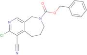 benzyl 3-chloro-4-cyano-5H,6H,7H,8H,9H-pyrido[3,4-c]azepine-8-carboxylate