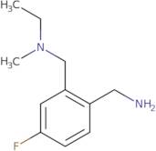 1-(2-{[Ethyl(methyl)amino]methyl}-4-fluorophenyl)methanamine