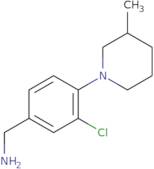 [3-Chloro-4-(3-methylpiperidin-1-yl)phenyl]methanamine