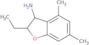 2-Ethyl-4,6-dimethyl-2,3-dihydro-1-benzofuran-3-amine