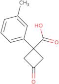 1-(3-Methylphenyl)-3-oxocyclobutane-1-carboxylic acid