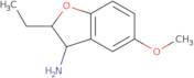 2-Ethyl-5-methoxy-2,3-dihydro-1-benzofuran-3-amine