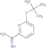 6-(tert-Butylsulfanyl)pyridine-2-carboximidamide