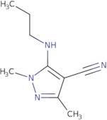 1,3-Dimethyl-5-(propylamino)-1H-pyrazole-4-carbonitrile