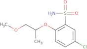 5-Chloro-2-[(1-methoxypropan-2-yl)oxy]benzene-1-sulfonamide